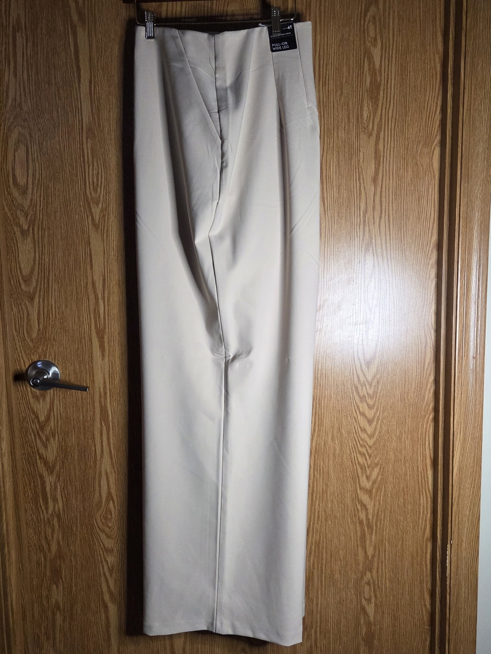 torrid Cream High-Rise Wide Leg Dress Pants